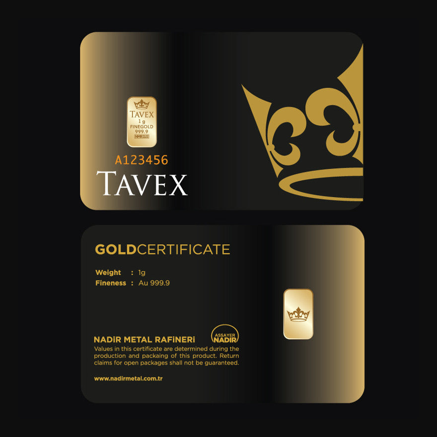 Tavex 1G Gold Bar