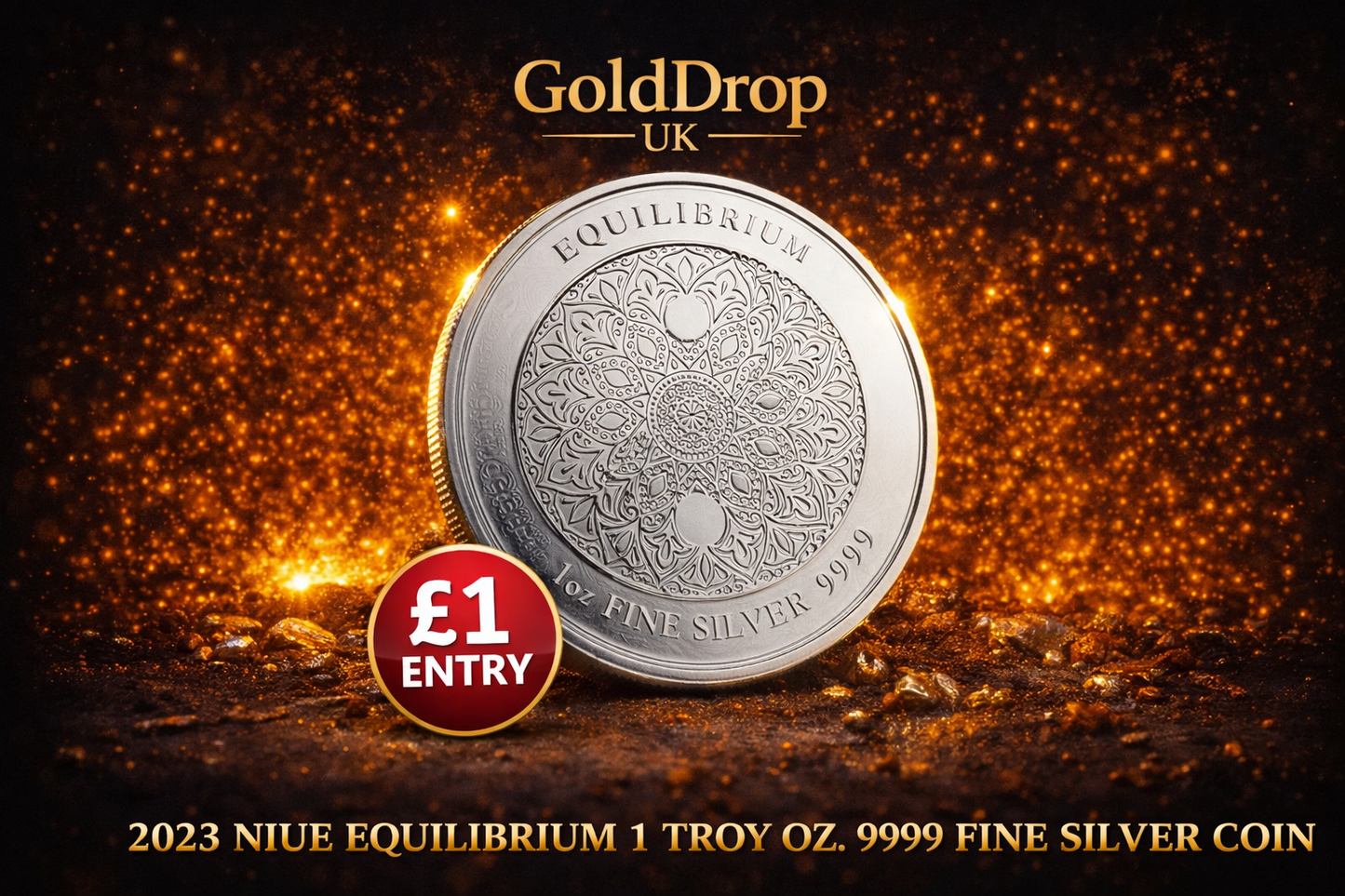 Niue 1oz Fine silver Equilibrium coin